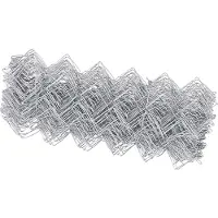 vidaXL Kettenzaun 10 x 0,4 m Verzinkter Stahl Silber
