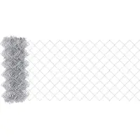 vidaXL Kettenzaun 10 x 0,6 m Verzinkter Stahl Silber