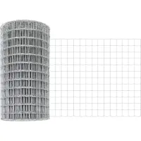 vidaXL Euro-Zaun mit Betonsockel 50 x 0,4 m Verzinkter Stahl Silber
