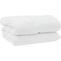 vidaXL Winterbettdecke mit Kissen 3 stk. Weiß Mikrofaser