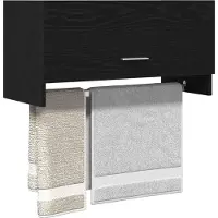 vidaXL Kleiderschrank Schwarz Eichen-Optik 70 x 32,5 x 35 cm