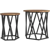 vidaXL Couchtisch 2 stk. Altholz 50 x 50 x 50 cm