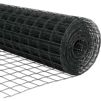 vidaXL Bodenmontierter Euro-Zaun 25 x 1,2 m PVC-beschichteter Stahl