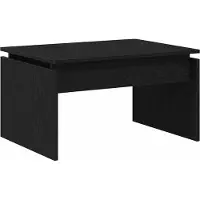 vidaXL Couchtisch Schwarz Eichen-Optik 68 x 50 x 38 cm Holzwerkstoff