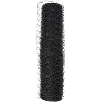 vidaXL Hexagonzaun Grau 0,4 x 100 m PVC