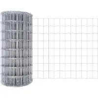 vidaXL Euro-Zaun mit Betonsockel 25 x 0,4 m Verzinkter Stahl Silber