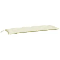vidaXL Gartenbank-Auflage Creme 150x50x7 cm Oxford-Gewebe