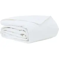 vidaXL Sommerdecke 200 x 200 cm Sommer Feder Weiß Atmungsaktiv