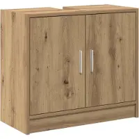 vidaXL Badezimmerschrank Artisan-Eiche 63 x 29 x 55 cm Holzwerkstoff