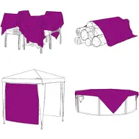 vidaXL Transparente Plane mit Ösen 5x10 m PVC
