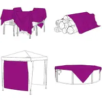 vidaXL Transparente Plane mit Ösen 3x5 m Polyethylen