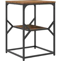 vidaXL Beistelltisch Altholz 41 x 40 x 60 cm Ingenieure Holz und Stahl