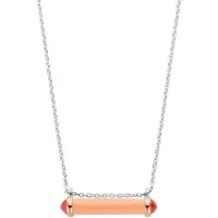 Ti sento Collier korallenpink bicolor rosévergoldet 3963CP/42