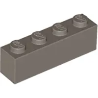 LEGO 250 Stück 3010 Stein Brick 1x4 Part Basic Steine 250 Dunkelgrau