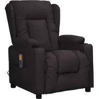 Syfax Massagesessel Schwarz Kunstleder