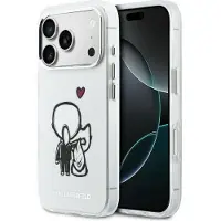 Karl Lagerfeld Etui Karl & Choupette Back MagSafe do iPhone 17 Pro Max przezroczysty