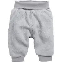 Playshoes Baby Pumphose Fleece mit Strickbund in Grau/Melange | Gr.: 74