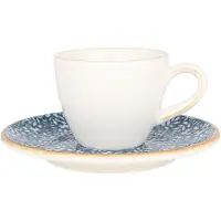 Bonna Calif - Espressotassen und Untertasse - 80 cc - Porcelain - 6er set