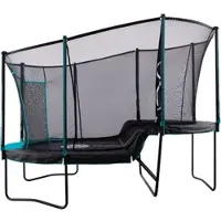 Tp Toys , Trampolin "Infinity" mit Sicherheitsnetz, blau / schwarz, 447 x 292 x 320 cm (L x B x H)