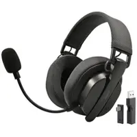 Auvisio Klappbares 3in1-Funk-Gaming-Headset, 2,4 GHz, BT 5.3, 10 Std. Akku