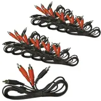 ETC 10er Set Cinch Kabel Stecker/Stecker Länge 1,5m Stereo Audio Verbindung