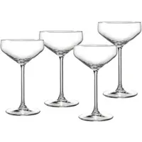 Ritzenhoff & Breker Champagnerglas "Rumba", transparent, B:10cm H:17cm Ø:10cm, Glas, Trinkgefäße, Champagnerglas, Champagnerschale im 4er Set, je 300 ml