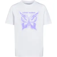 Mister tee Shirt "Good Karma Butterfly Tee" in Weiß | Gr.: 122/128