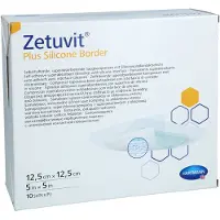 + Prisoma GmbH Zetuvit Plus Silicone Border Steril 12,5x12,5 Cm 10 St