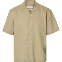 Selected Casper Clay Linen Kurzarmhemd