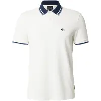 Armani Exchange für Herren. XM002350AF10366U0009 Weißes Freizeit-Poloshirt (XL), Beige, Lässig, Baumwolle, Kurzarm