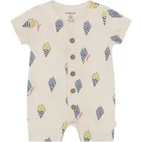 Noppies Strampler All Over Print in Oatmeal Melange | Gr.: 62