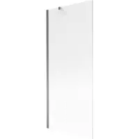 Mexen Next Badewannenabtrennung 1-flügelig 80 x 150 cm, Streifen, Gun Metal - 895-080-000-00-09-95