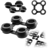 Kadax Gummiwischerverbinder Schwarz 7x7cm