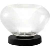 FABAS LUCE LED Tischlampe Brena, dimmbar, klar / transparent, für Wohn- / Esszimmer, Glas, Modern, LED Tischlampe