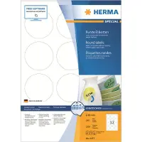 Herma runde Etiketten Nr. 4477 auf DIN A4-Blättern, 1200 Etiketten, 100 Bogen