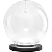 FABAS LUCE Ariel - transparente Tischlampe - 11 W dimmbares LED-Touch-Licht - Transparentes Borosilikatglas mit Tropfen