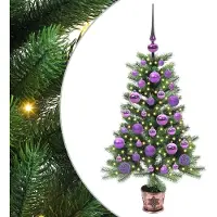 vidaXL Weihnachtsbaum mit 150 LEDs mit Ständer Grün 90 cm PE