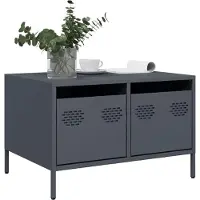 vidaXL TV-Schrank Anthrazit 68x50x43,5 cm Kaltgewalzter Stahl