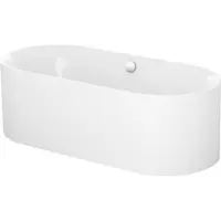 Bette BetteLux Oval Silhouette Badewanne, freistehend, 2 Rückenschrägen, 1800x800x450mm, 3466-000CFXXS,Plus