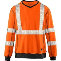 4Protect Warnschutz-Sweatshirt COLUMBUS Leuchtorange XL