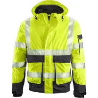 4Protect Warnschutz Pilotenjacke "NEWARK" - XXL - gelb/grau