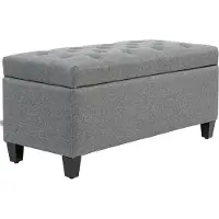 HOMCOM Sitzbank-100B x 40T x 44H cm-Hellgrau | Gr.: onesize