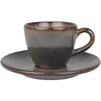 Bonna Gloire - Espressotassen und Untertasse - 80 cc - Porcelain - 6er set