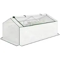 Outsunny -Gewächshaus-180L x 90B x 70H cm-Weiß