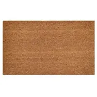 Amago home Türvorleger 100% Kokosmatte 60x40 - 100x80 cm rutschfest Fußabtreter Schmutzfangmatte natur Latex : 60 x 90 cm
