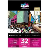 Zieler Pad with marker paper A4 32 sheets100