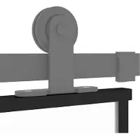 vidaXL Schiebetür Schwarz 90x205 cm Hartglas und Aluminium