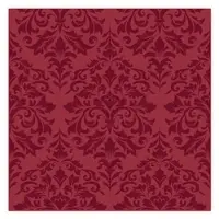 Ava 30 Papierservietten 33x33cm Tischservietten 2lagige zum Falten Papierservietten für Hochzeit Geburtstag Weihnachten mit Barock Muster elegant Bordeaux