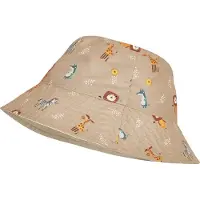Playshoes Wende-Sonnenhut in Beige/ Hellbraun - 55 cm