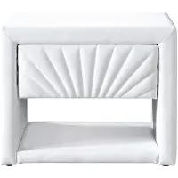 Vente-unique Nachttisch Ulami Weiß 50 cm